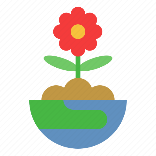 Green, earth, ecology, and, environment, plant, flower icon - Download on Iconfinder