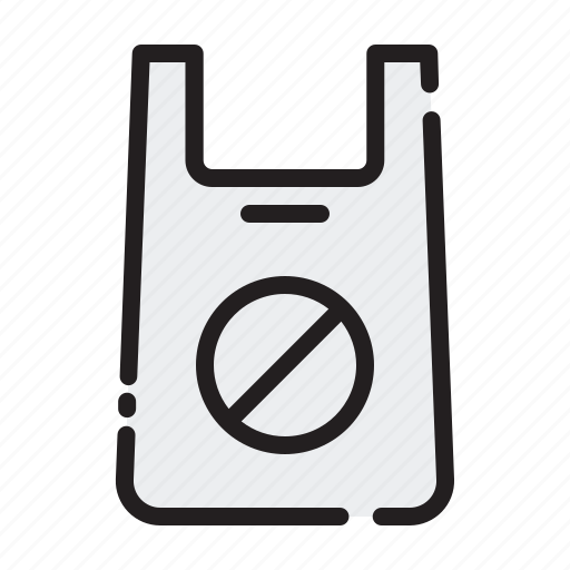 No, plastic, bag, waste, environment, rubbish, package icon - Download on Iconfinder