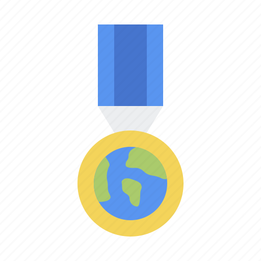 Medal, competition, award, earth, achievement icon - Download on Iconfinder