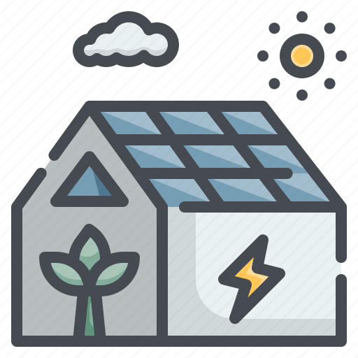 House, eco, friendly, building, sustainable icon - Download on Iconfinder