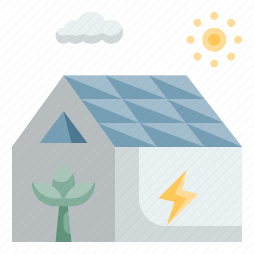 House, eco, friendly, building, sustainable icon - Download on Iconfinder