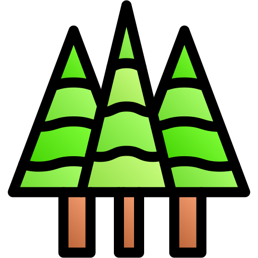 Trees, tree, forest, jungle, outdoors, garden icon - Free download