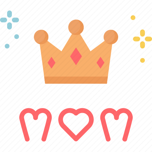 Crown, mom, mother, queen, princess, royal, beauty icon - Download on Iconfinder