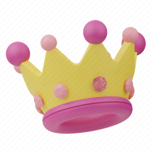 Crown, royal, queen, luxury, prince, winner, king 3D illustration - Download on Iconfinder