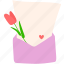 letter, love, flower, tulip, care, mothers day 