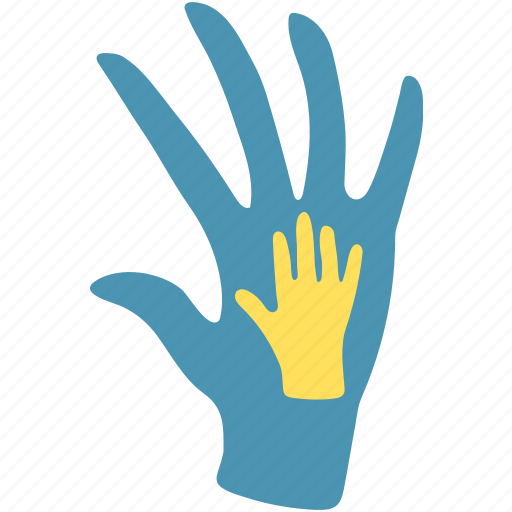 Hand, hifive, love, care, kid, mom, dad icon - Download on Iconfinder