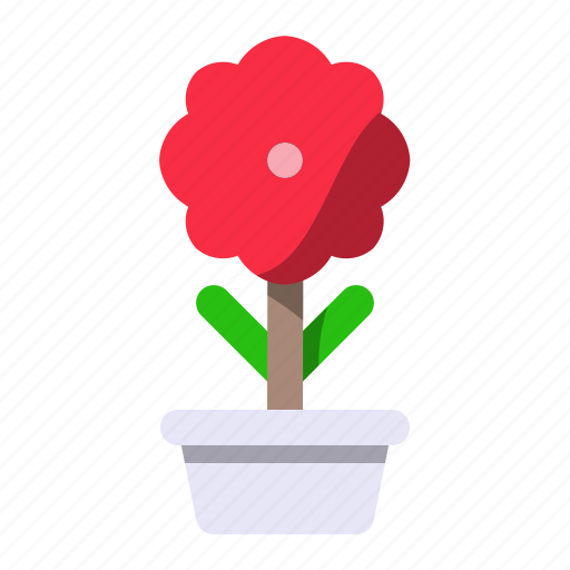 Flower plant, flower pot, flower, nature, garden, spring, natural icon - Download on Iconfinder