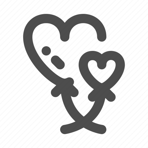 Balloon, heart, romantic, valentine, motherhood icon - Download on Iconfinder