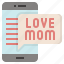 chat, heart, love, mothers, mom 