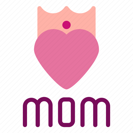 Affection, crown, heart, love, mothers, mothers day, queen icon - Download on Iconfinder