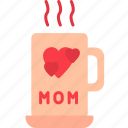 mug, coffee, heart, hot, tea, cup, work, mothers, day