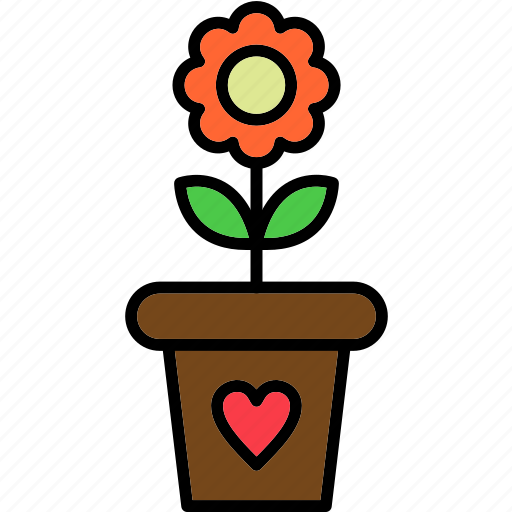 Flower, pot, floral, garden, mothers, day icon - Download on Iconfinder
