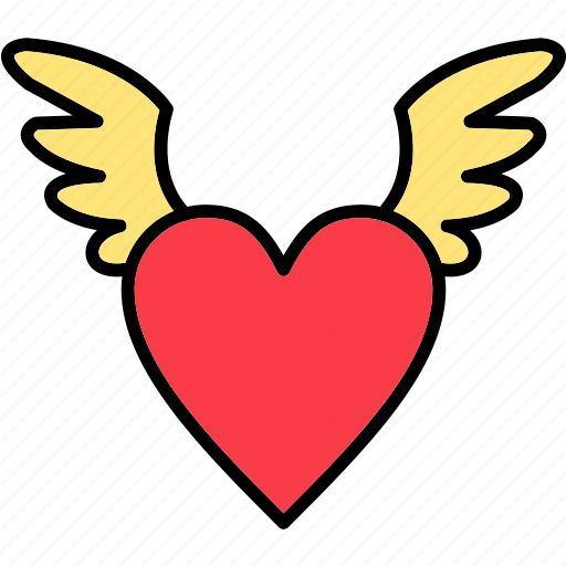 Heart, culture, freedom, music, rock, wings, and icon - Download on Iconfinder