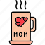 mug, coffee, heart, hot, tea, cup, work, mothers, day 