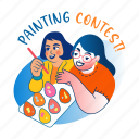 painting content, activity, motherhood, parenting, mother day