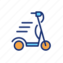 scooter, ride, transport, bike