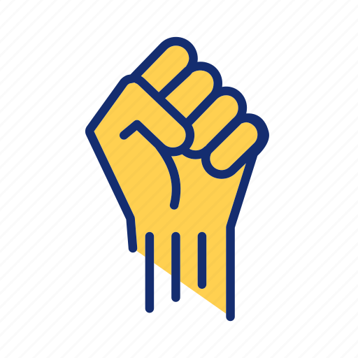 Fist, raised, solidarity, protest icon - Download on Iconfinder