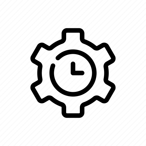 Productivity, efficiency, gear, time, management icon - Download on Iconfinder