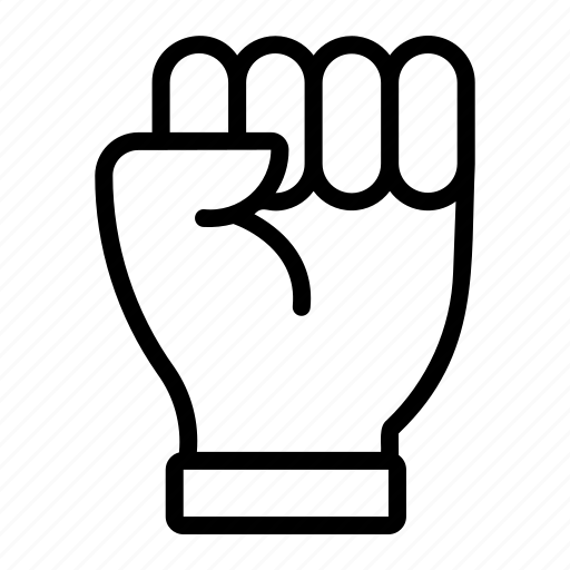 Fist, motivation, blm, black, lives icon - Download on Iconfinder