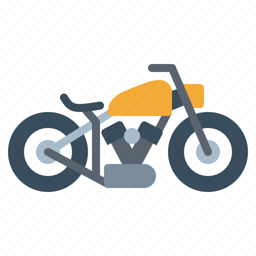 Biker, bobber, motorcycle, transportation, vehicle icon - Download on Iconfinder
