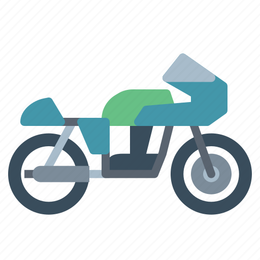 Biker, caferacer, motorcycle, transportation, vehicle icon - Download on Iconfinder