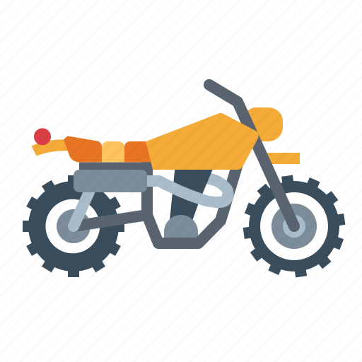Biker, motorcycle, scrambler, transportation, vehicle icon - Download on Iconfinder