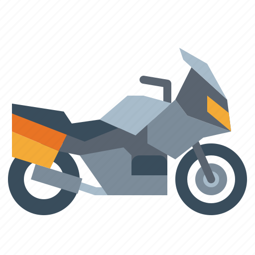 Biker, motorcycle, sports, touring, transportation, vehicle icon - Download on Iconfinder
