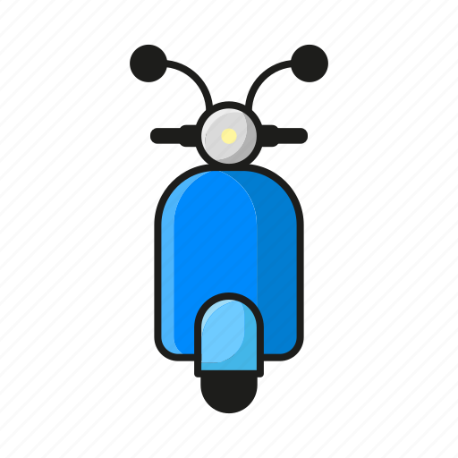 Bicycle, bike, cycling, motorbike, motorcycle, scooter, transport icon - Download on Iconfinder