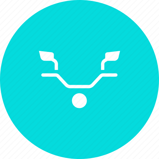 Bike, handlebar, headlight, mirror, motorcycle icon - Download on Iconfinder