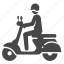motorbike, motorcycle, scooter, vehicle, vespa, delivery, transportation 