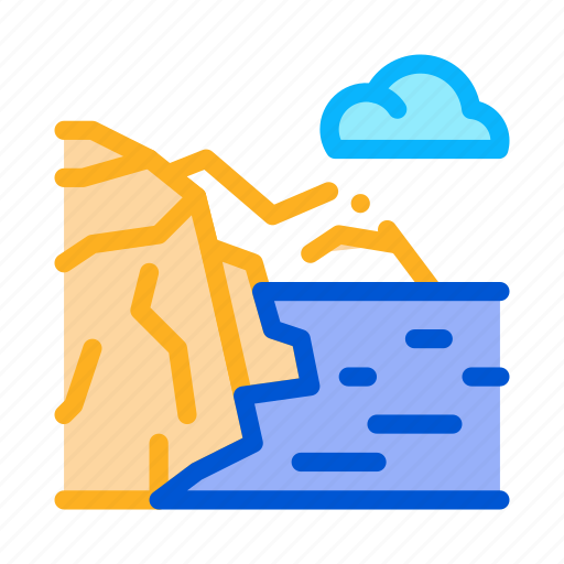 Camping, cave, landscape, mountain, near, sea, volcano icon - Download on Iconfinder