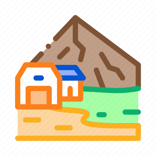 Buildings, camping, forest, highlands, landscape, residential, volcano icon - Download on Iconfinder