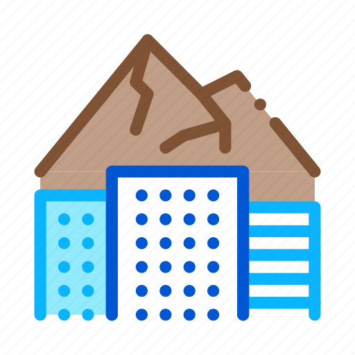Among, buildings, forest, high, landscape, mountains, rise icon - Download on Iconfinder