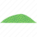 mountain, leaves, leaf pattern, plant, hill, mountain shape, organic shape