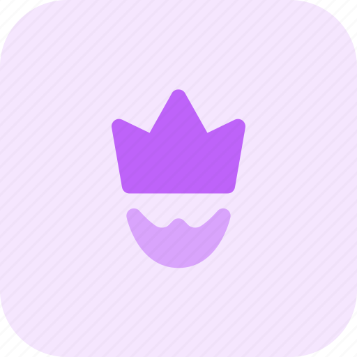 Crown, beard, royal icon - Download on Iconfinder