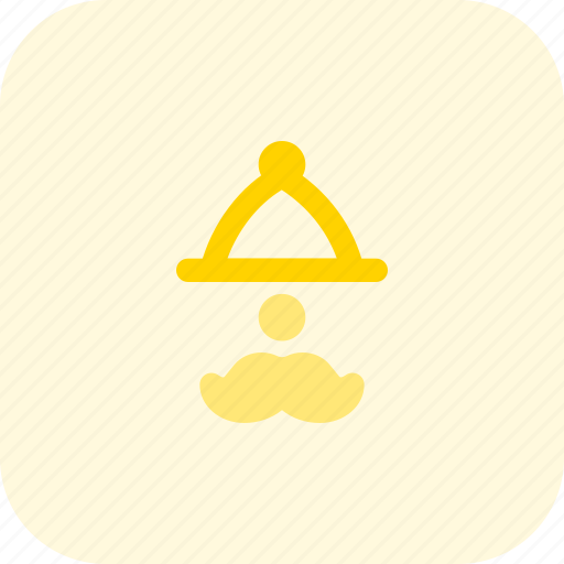 Hat, moustache, bell icon - Download on Iconfinder