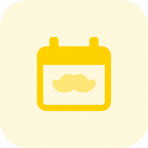 Moustache, calendar, schedule icon - Download on Iconfinder