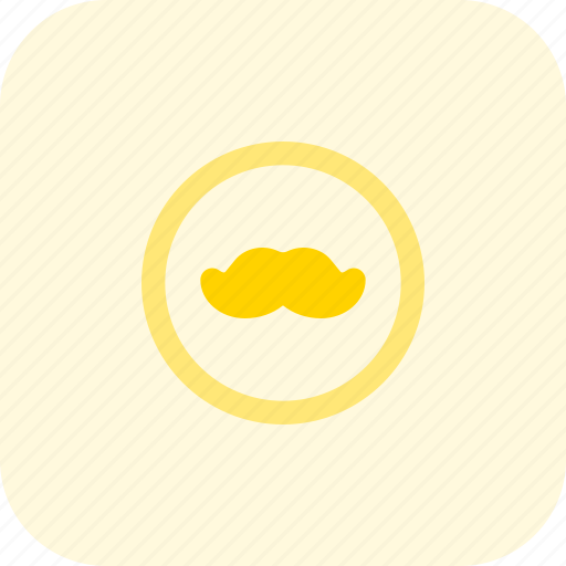 Moustache, cirlce, style icon - Download on Iconfinder