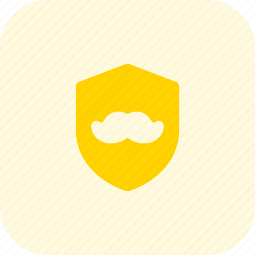 Moustache, shield, safety icon - Download on Iconfinder