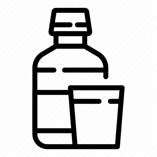 Mouthwash, bottle, glass icon - Download on Iconfinder