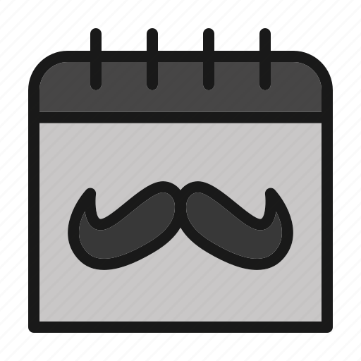 Mustache, calendar, date icon - Download on Iconfinder