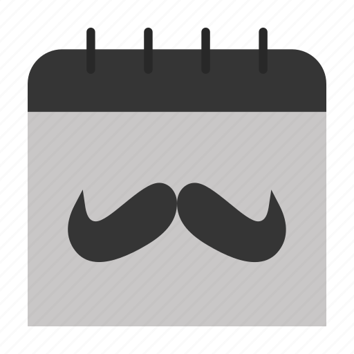 Date, calendar, mustache icon - Download on Iconfinder