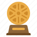 award, film, movie, trophy