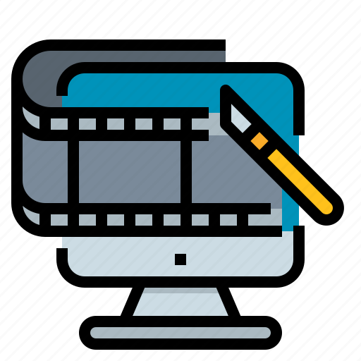Cinema, cinematography, editing, film icon - Download on Iconfinder