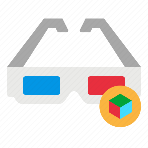 3d, accessory, cinema, glasses, movie icon - Download on Iconfinder
