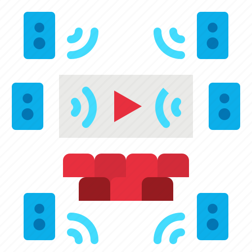 Audio, cinema, sound, speaker, stereo icon - Download on Iconfinder