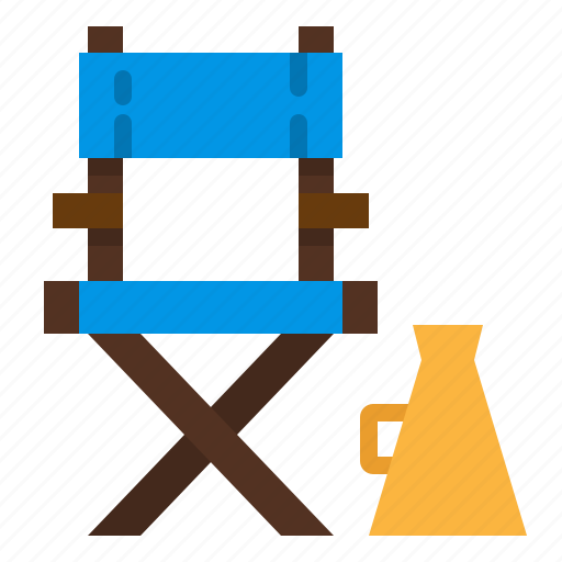 Cinema, director, furniture, movie, seat icon - Download on Iconfinder