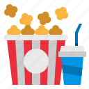 box, cinema, movies, popcorn, snack