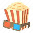 cartoon, fast, food, logo, long, object, popcorn