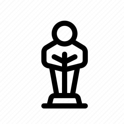 Movie, film, awards, oscar, statue, trophy, industry icon - Download on Iconfinder
